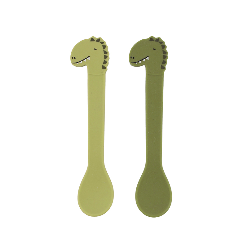 trixie 動物造型矽膠湯匙2入組-威力恐龍