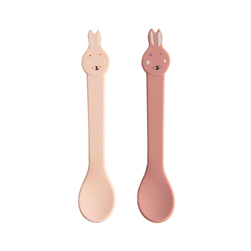 trixie 動物造型矽膠湯匙2入組-乖乖小兔