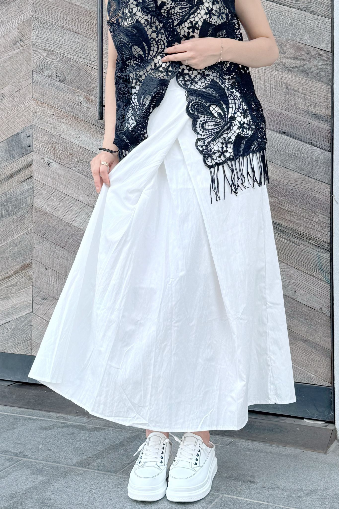 SK#7372🤍內摺立體裙