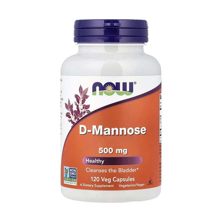 Now Foods, D-Mannose, 500 mg, 120 Veggie Caps