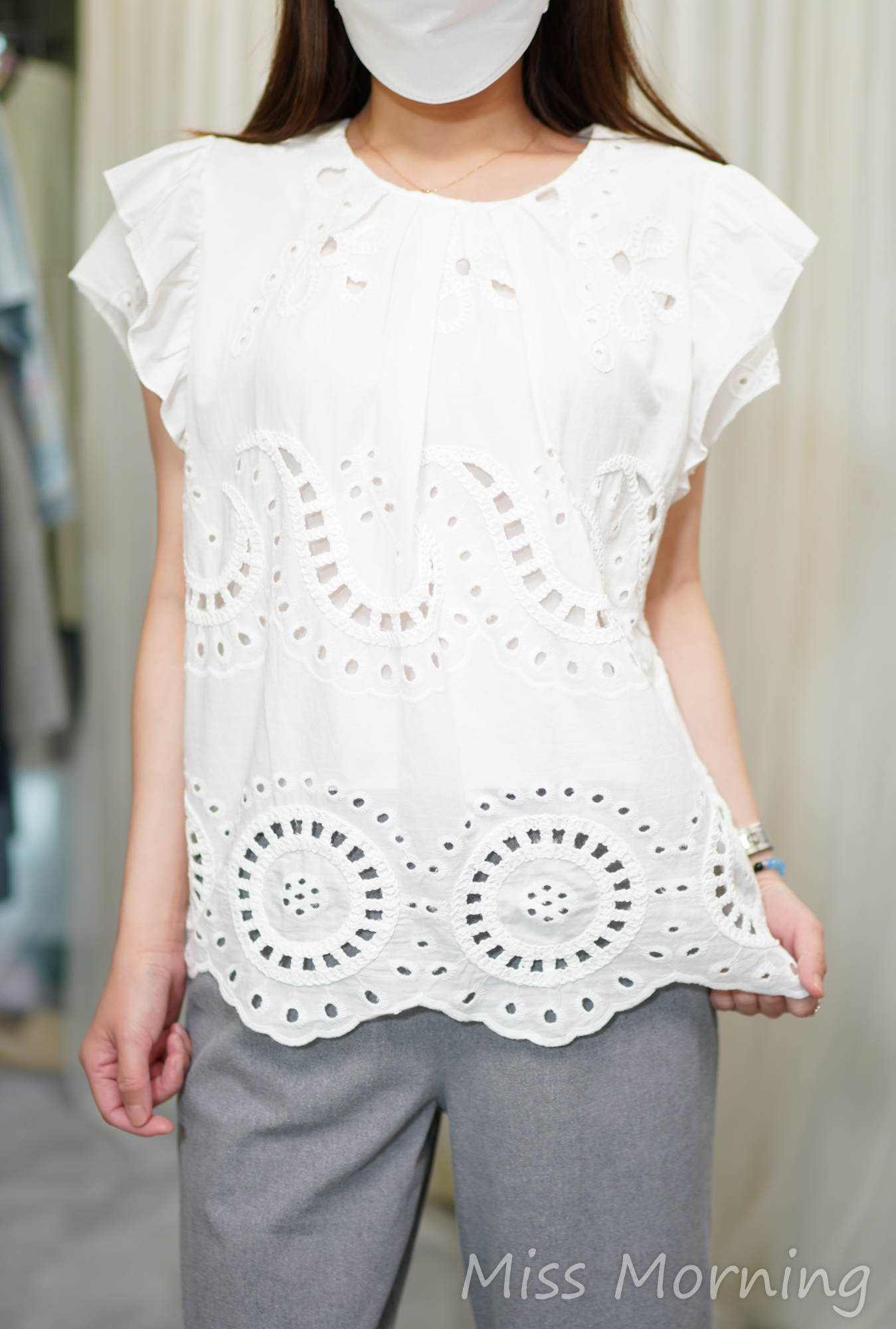 有內里通花款上衣(14694)