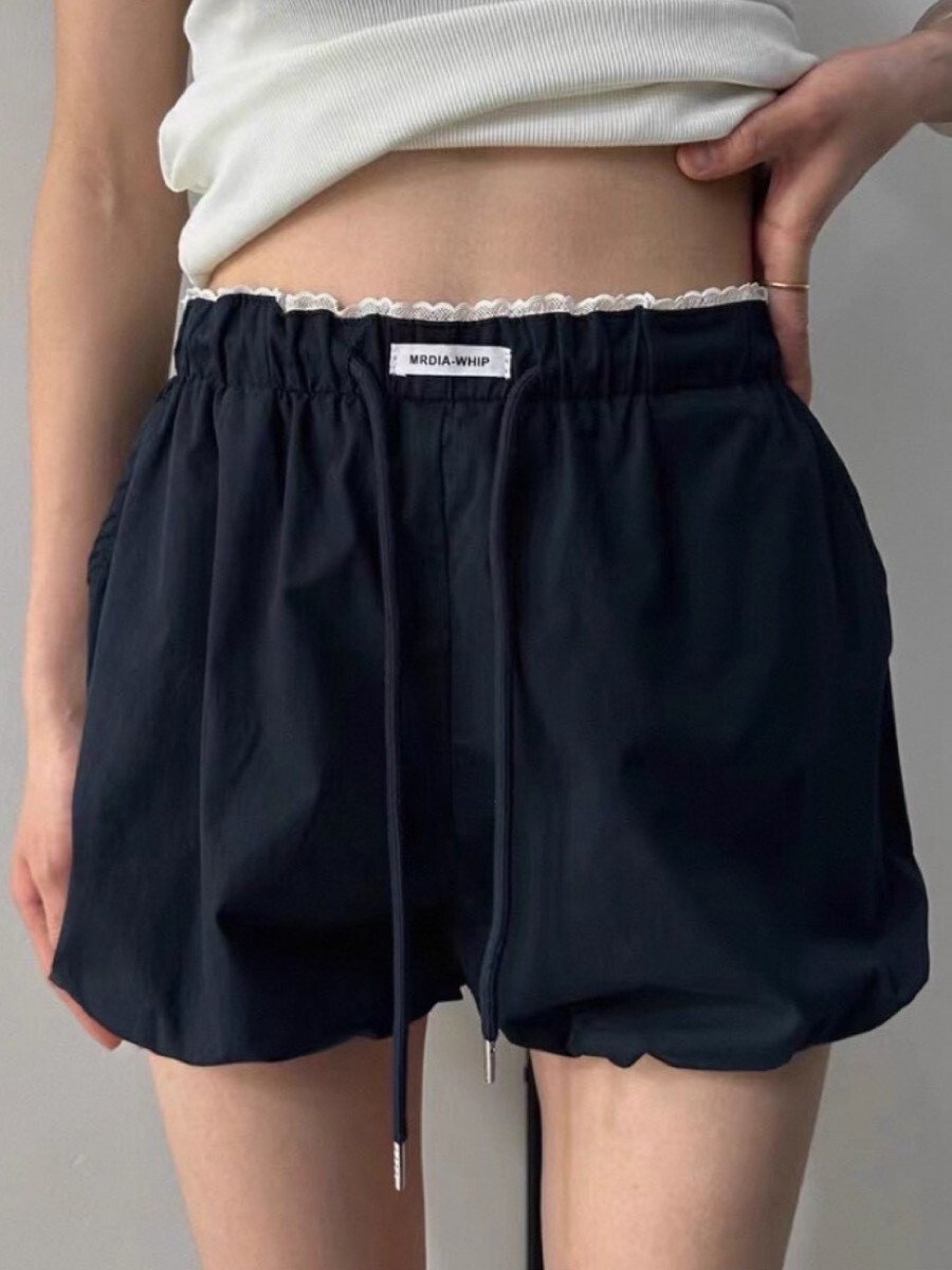 |現貨|俏皮南瓜燈籠花苞造型短褲(2色)