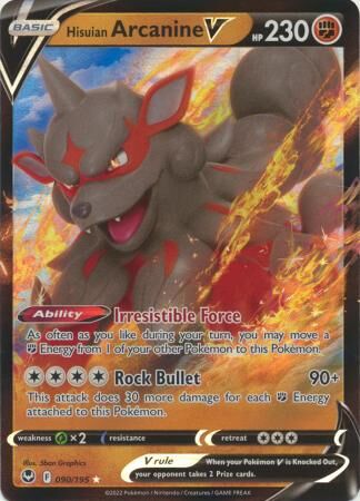 Hisuian Arcanine V - 090/195 - Ultra Rare