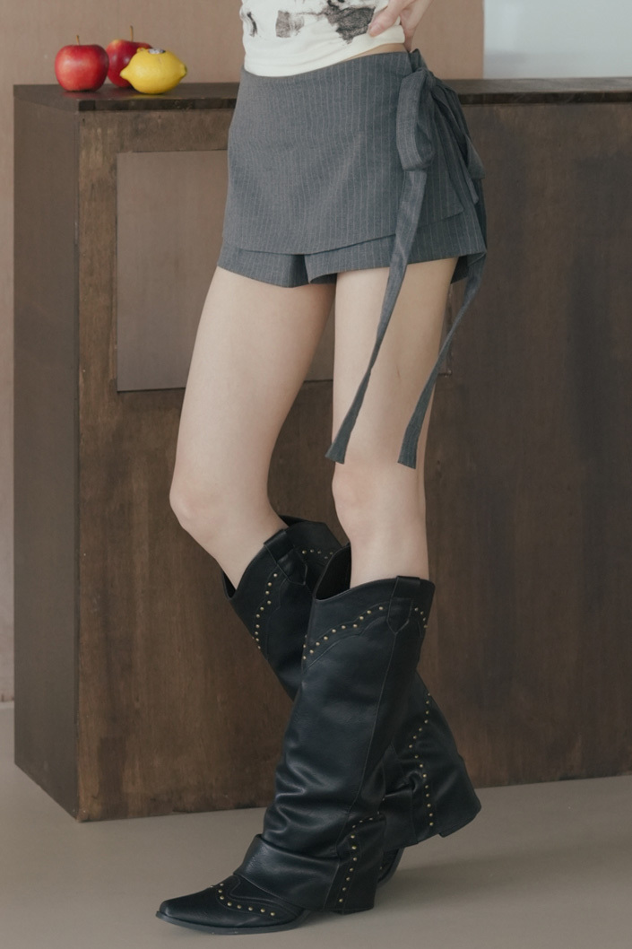 Striped Wrap Pants #短褲