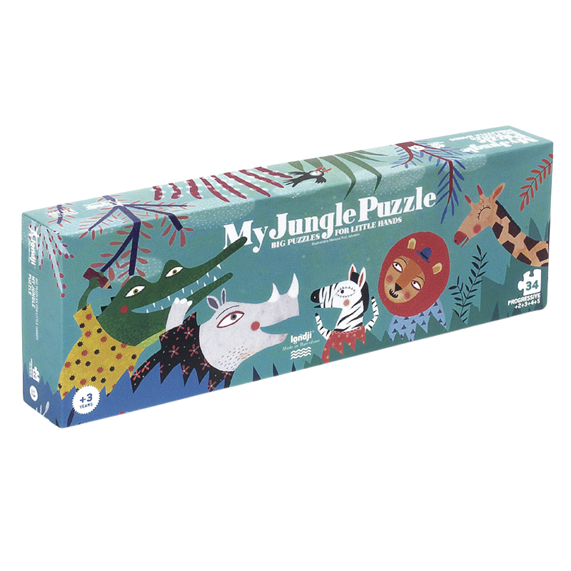 (預購3/31)西班牙Londji 叢林派對長型拼圖