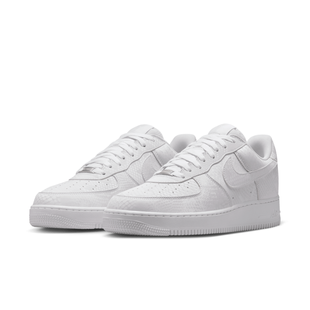 NIKE Kobe Air Force 1 Low KOBE FORCE "White" 白色 蛇鱗 刺繡 IB0018-100