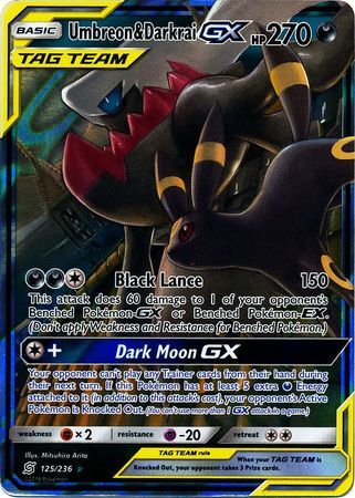 Umbreon & Darkrai GX - 125/236 - Ultra Rare