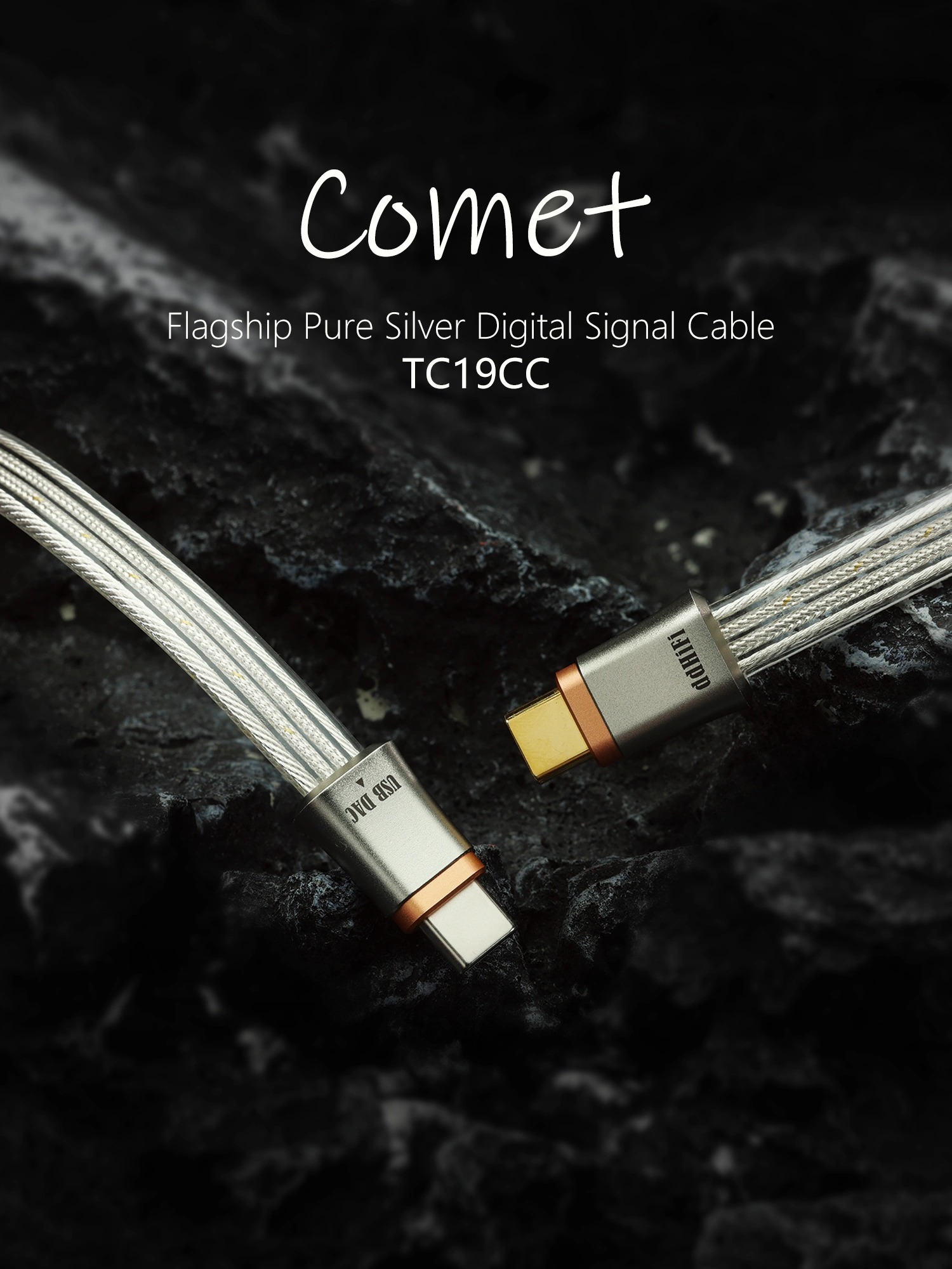 ddHiFi TC19CC Flagship Pure Silver Digital Signal Cable