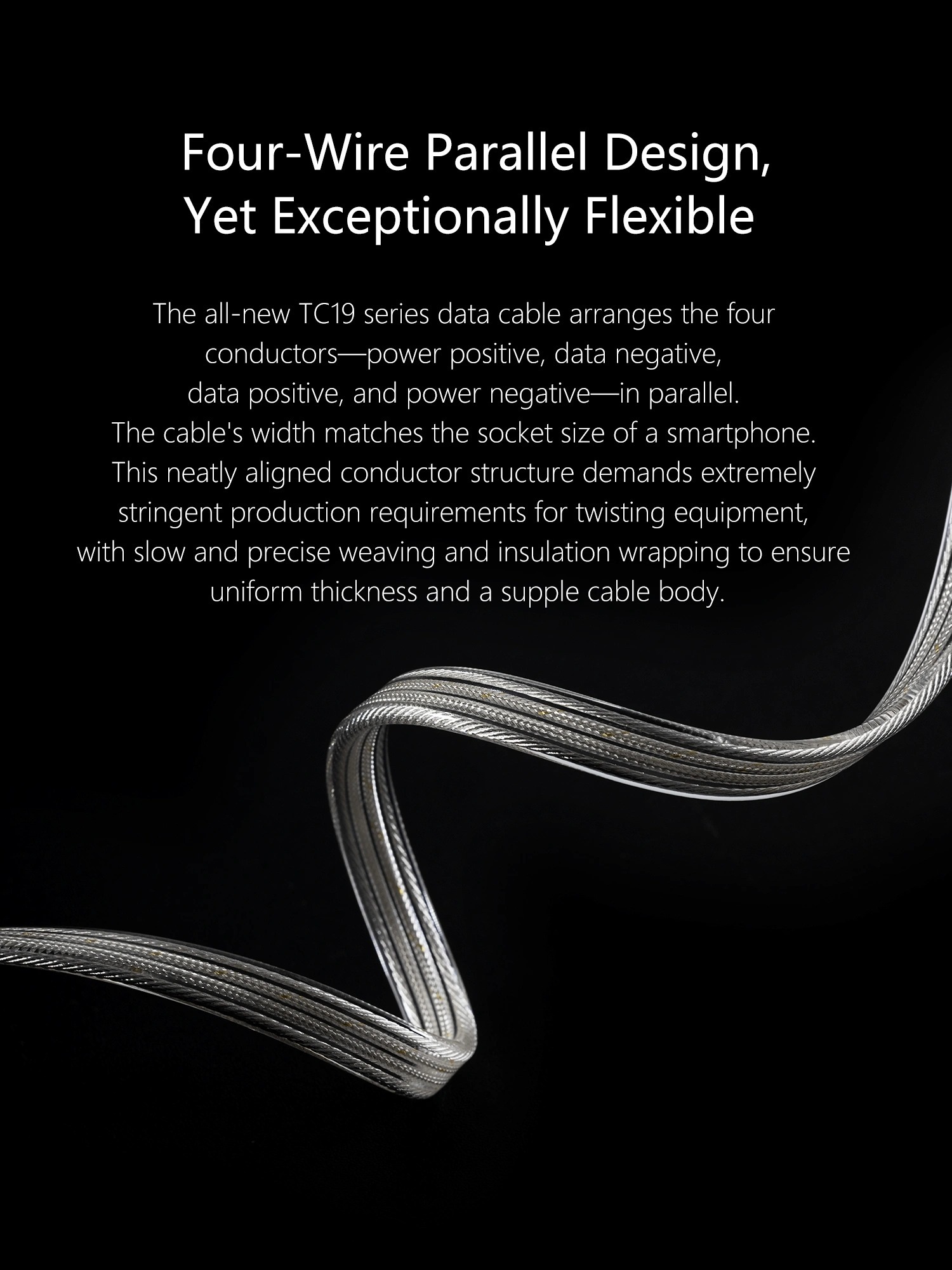 ddHiFi TC19CC Flagship Pure Silver Digital Signal Cable