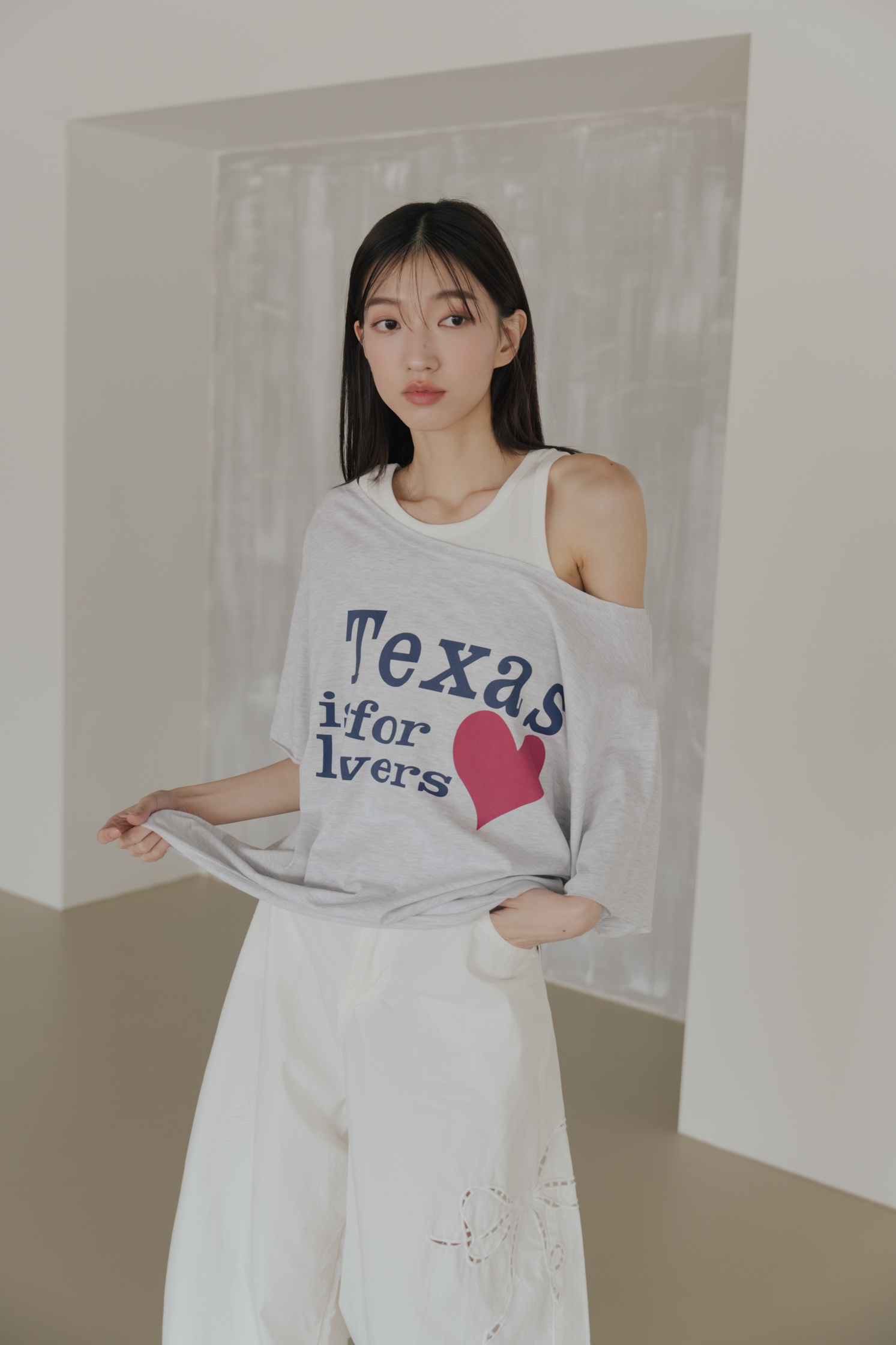 Texas Off-Shoulder Top #上衣