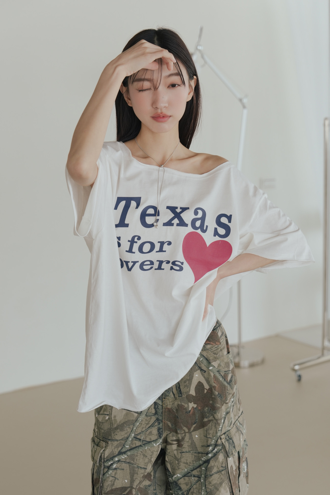 Texas Off-Shoulder Top #上衣