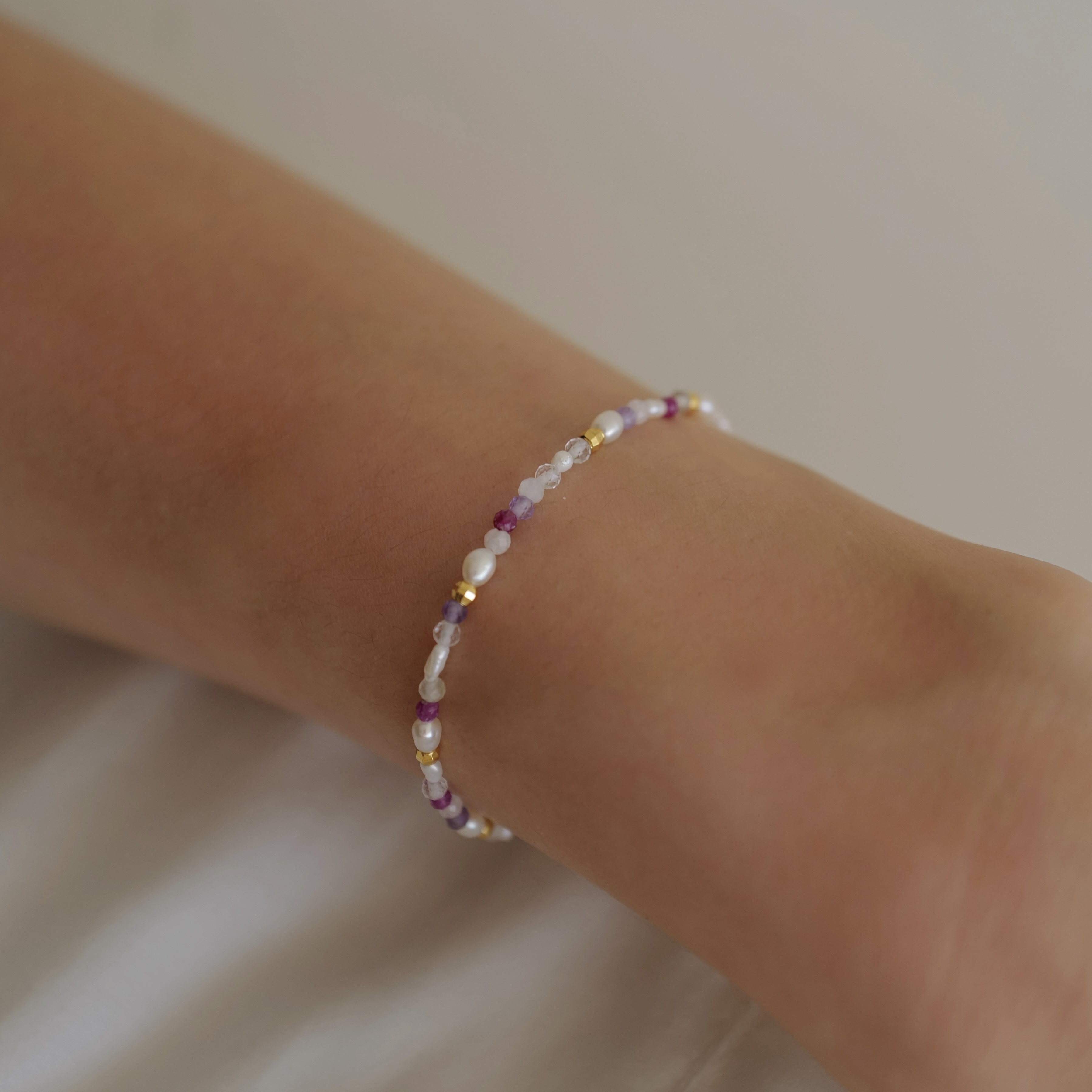 Petal Mist Bracelet｜花瓣霧光 珍珠手鏈