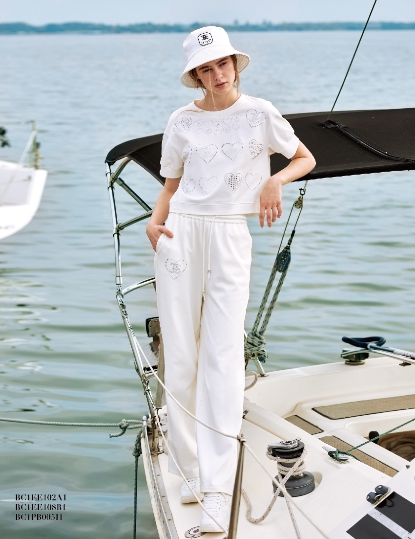 BC1EE108B1 JE燙鑽運動休閒褲