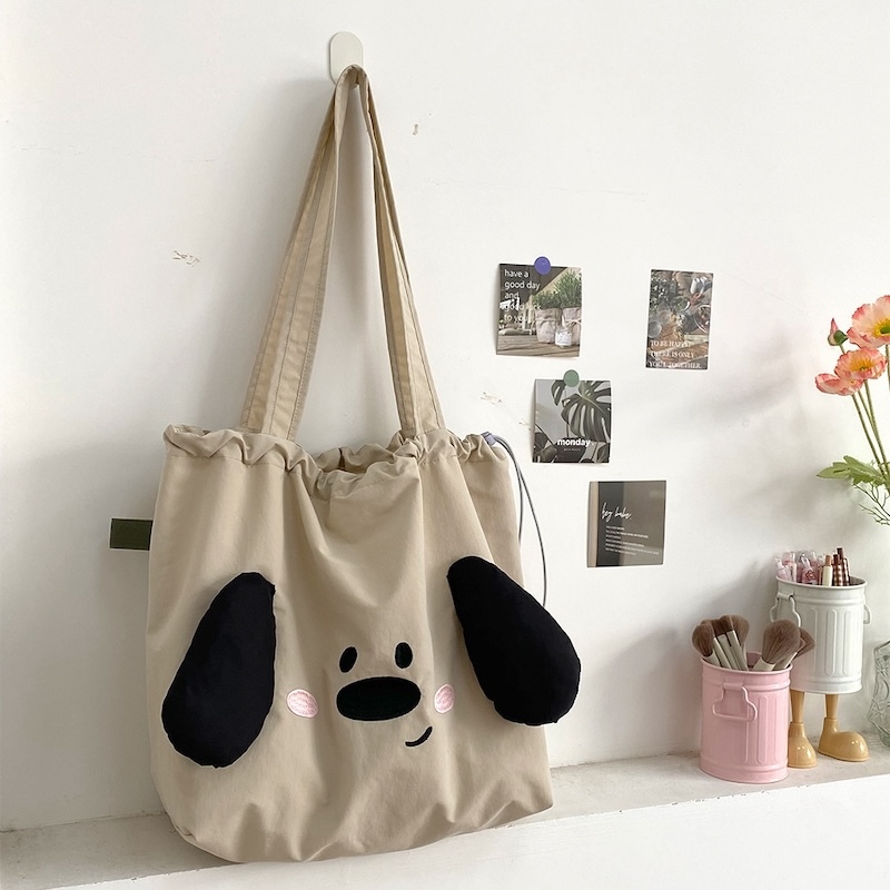 《07044》大耳朵狗狗尼龍大購物袋