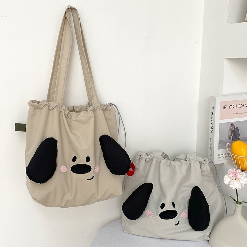 《07044》大耳朵狗狗尼龍大購物袋