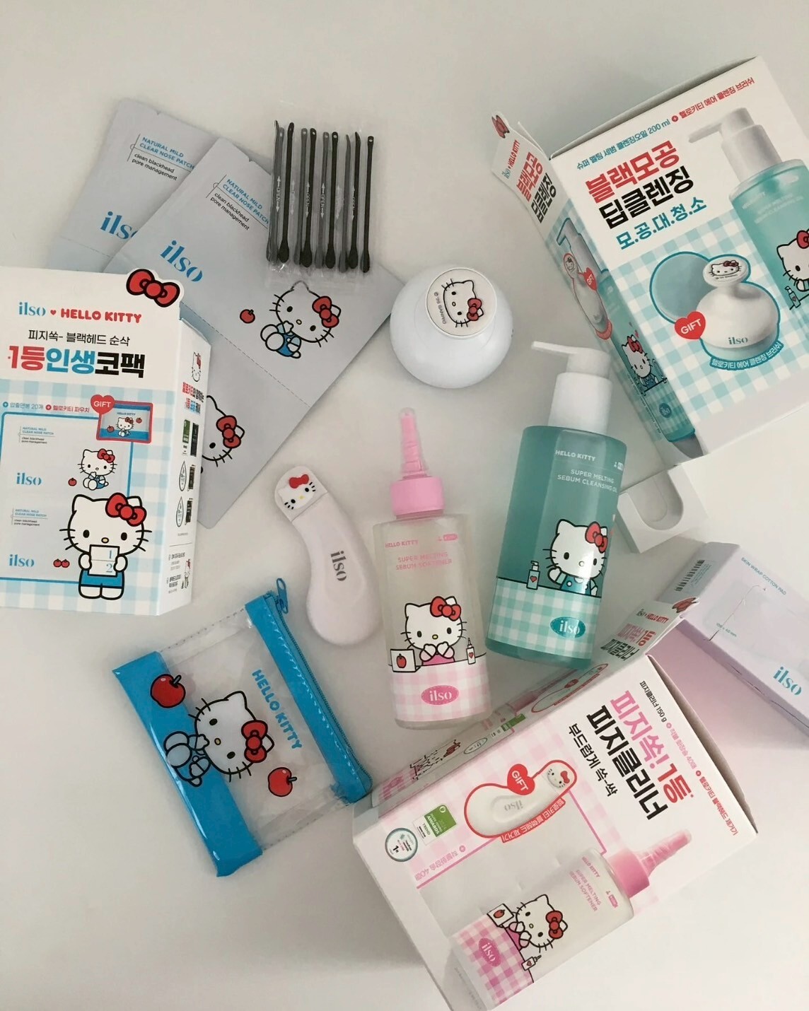 🇰🇷ilso x Hello Kitty 粉刺剋星套組 夏日聯名款 粉刺清潔組