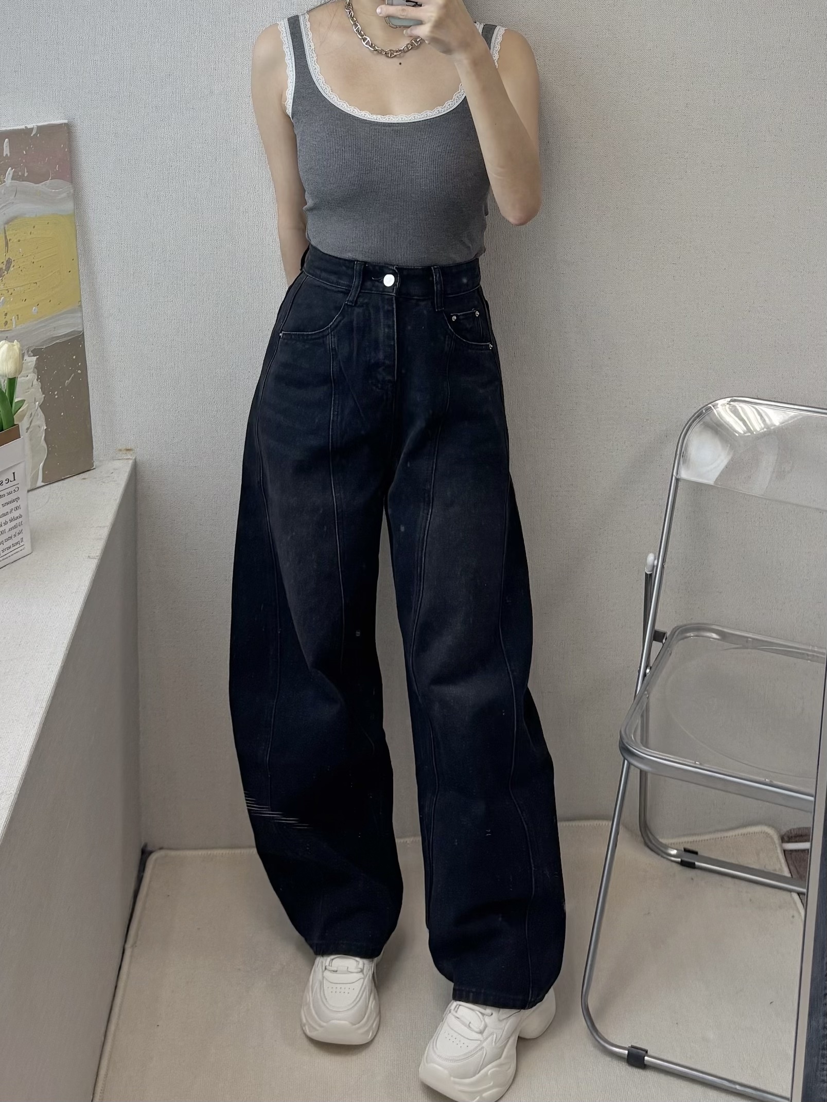 小個可穿酷辣時髦繭型褲彎刀褲(S-L)