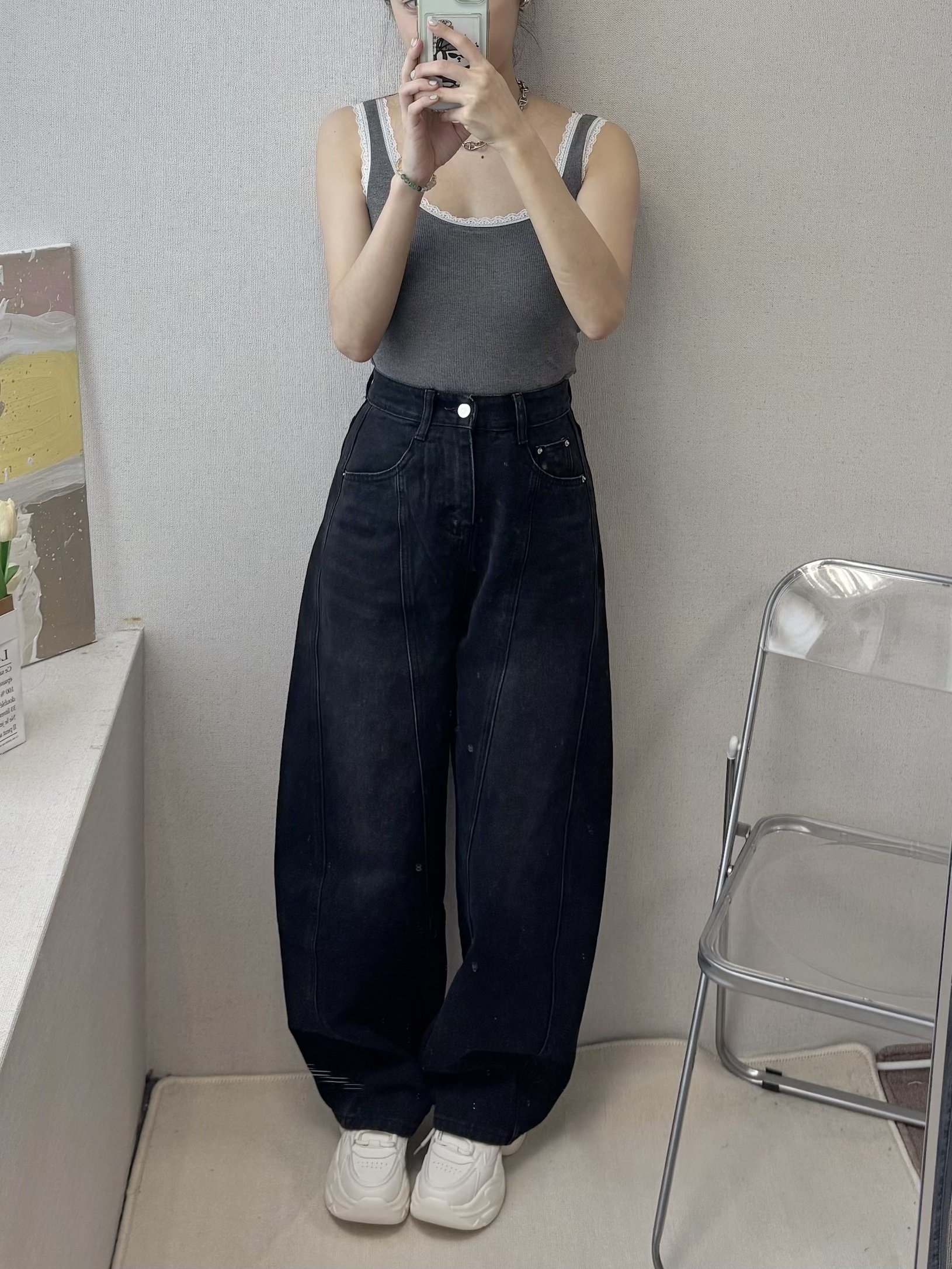 小個可穿酷辣時髦繭型褲彎刀褲(S-L)