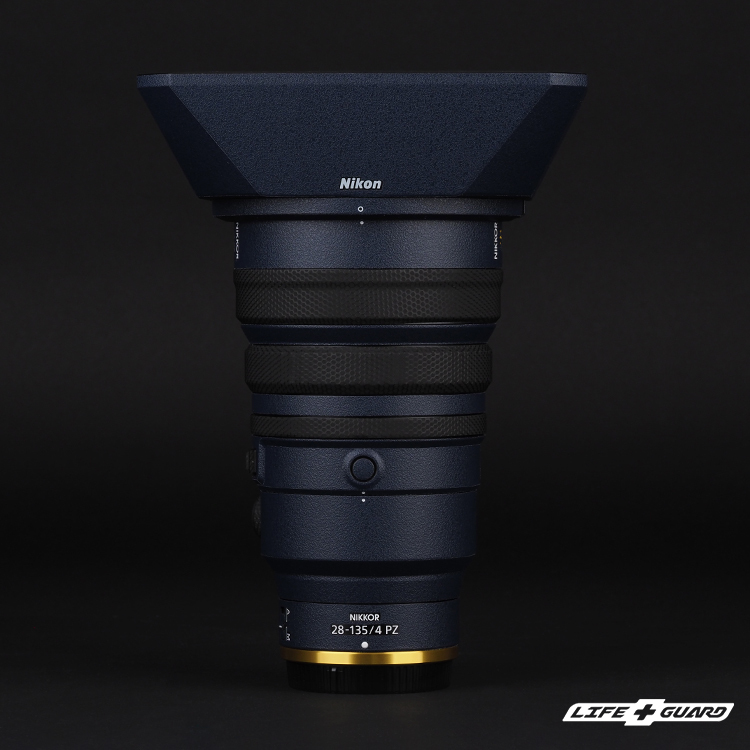 LIFE+GUARD 鏡頭貼膜安裝示意，適用 Nikon Z 28-135mm F4 PZ
