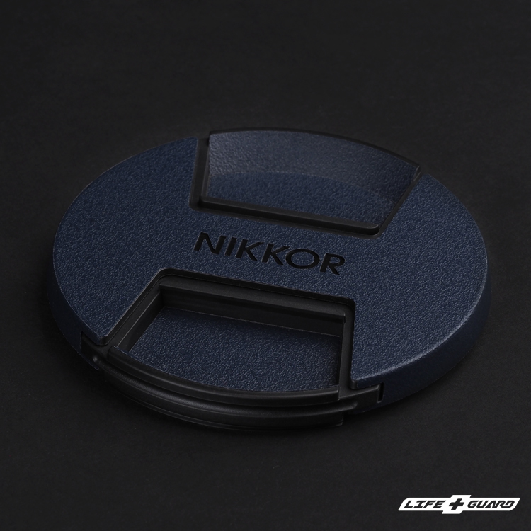 LIFE+GUARD 鏡頭貼膜鏡頭蓋安裝示意，適用 Nikon Z 28-135mm F4 PZ