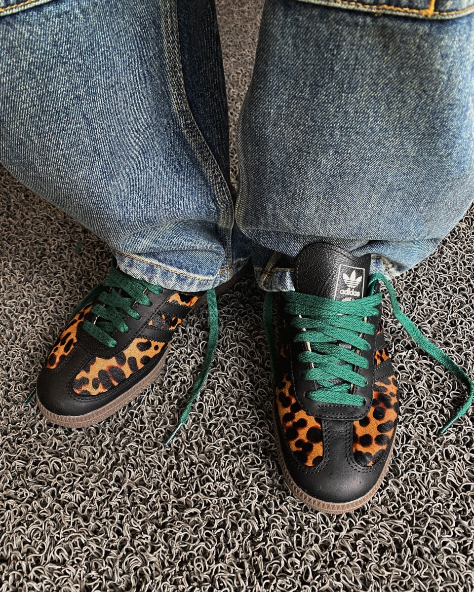 ADIDAS SAMBA OG "Black Green Leopard" 豹紋黑綠 墨綠 黑色 棕色 咖啡色 焦糖底 女鞋 JI2735 / 預購