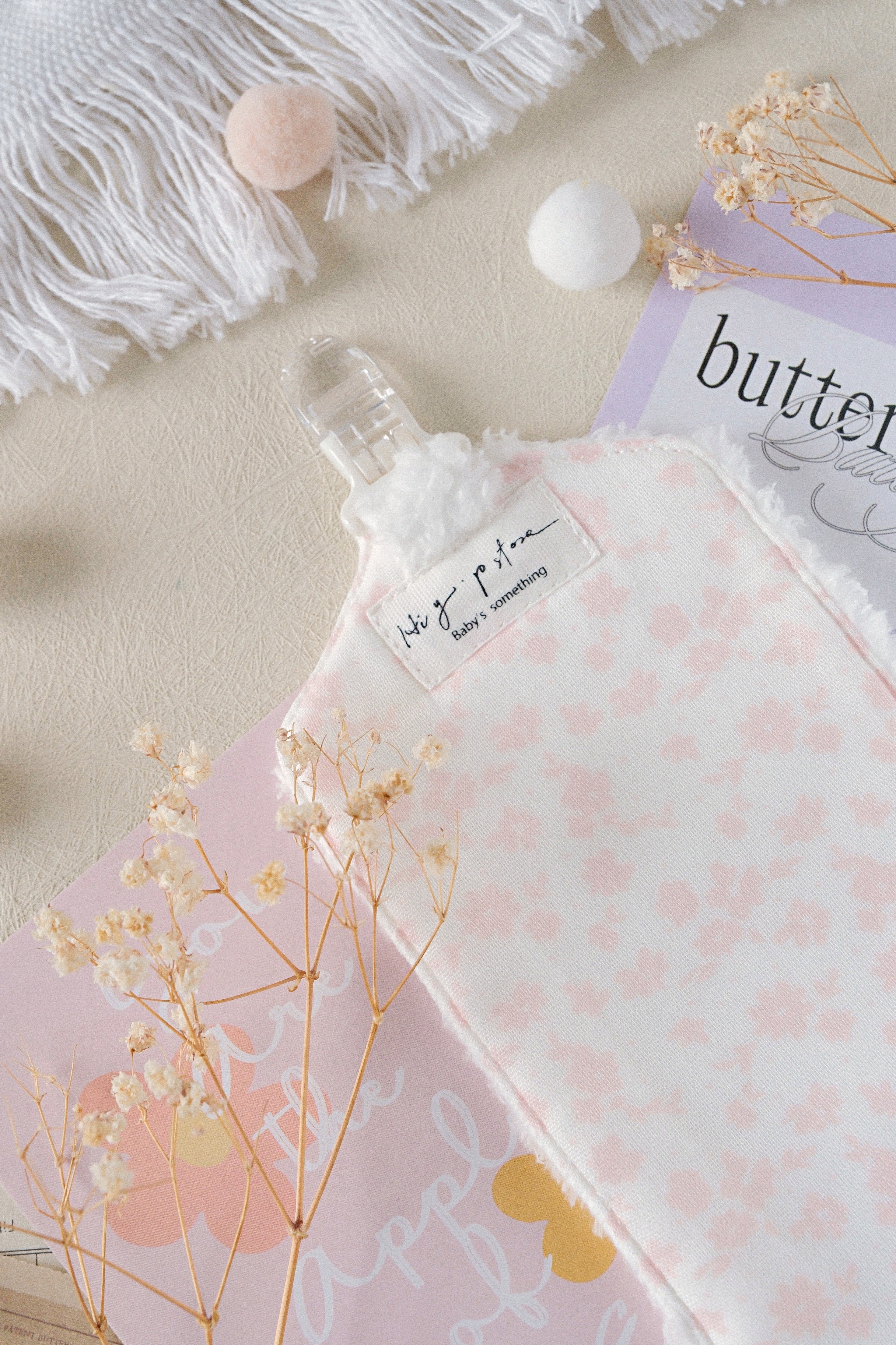 Hi Y.P store-手作手帕夾-獨家設計款-霧粉霜語