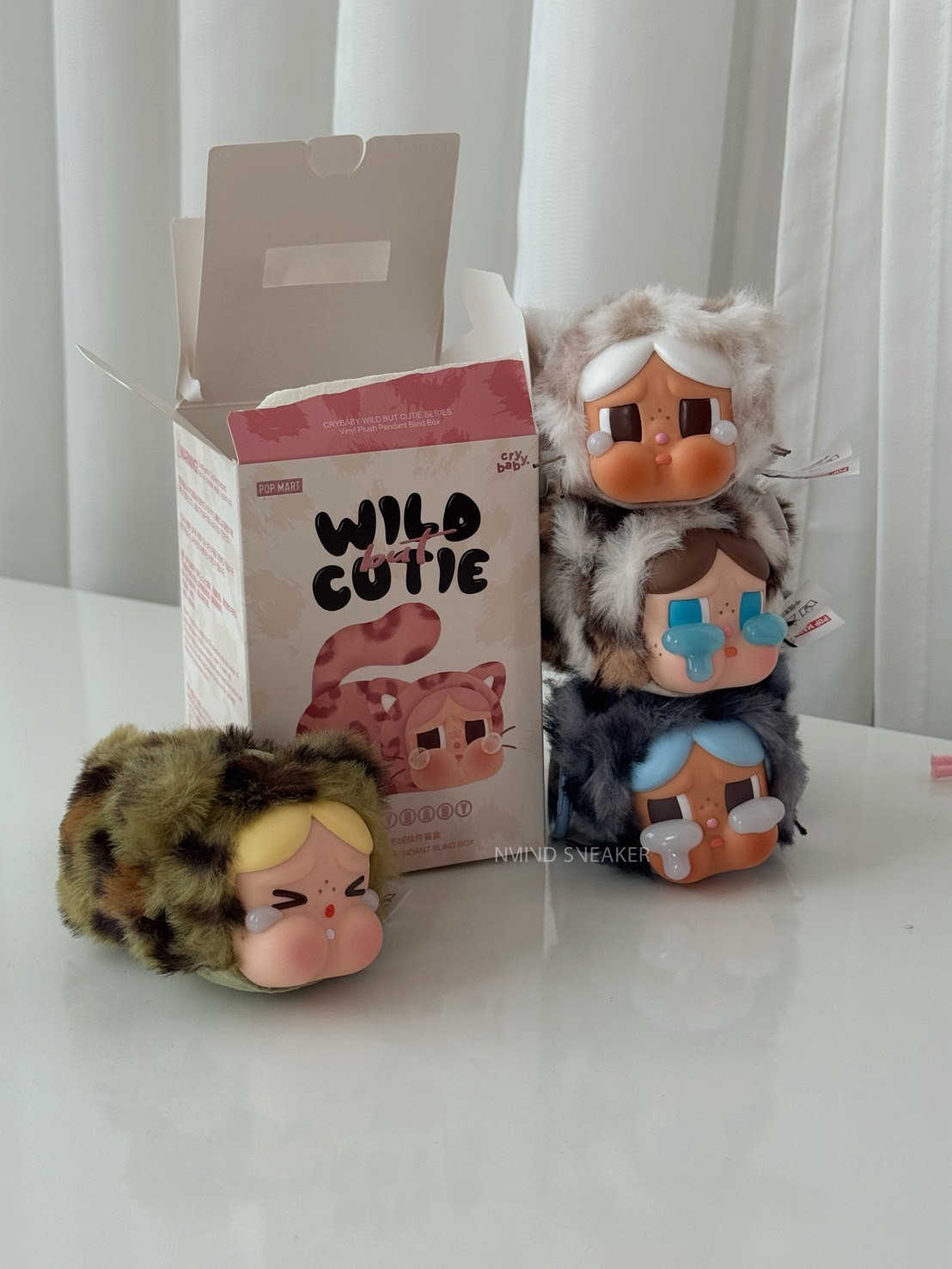 <快速出貨> POPMART CRYBABY 豹豹貓貓系列 毛絨掛飾 盲盒