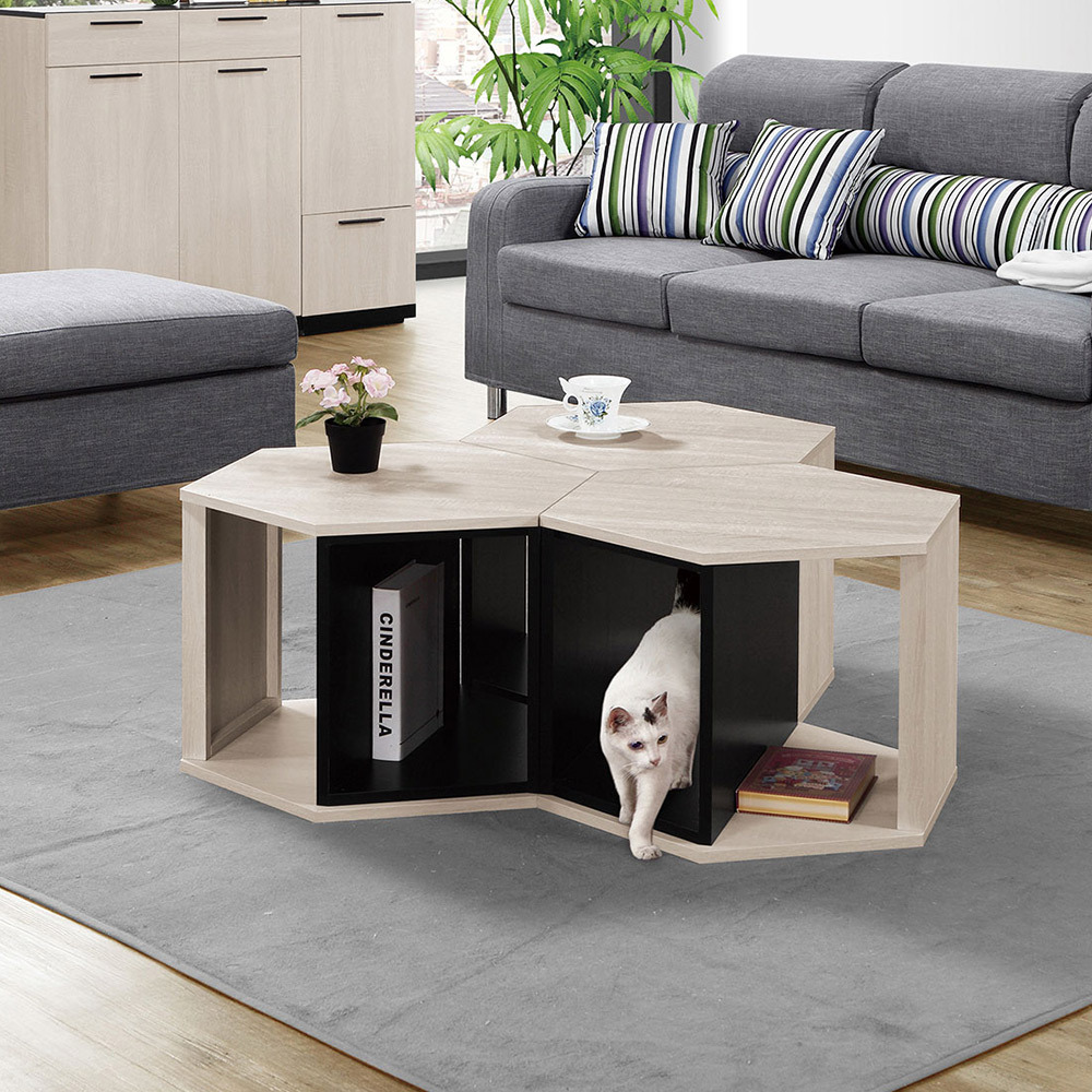 曼珊1.7尺多功能六角小茶几/床頭櫃/邊桌(三色可選)