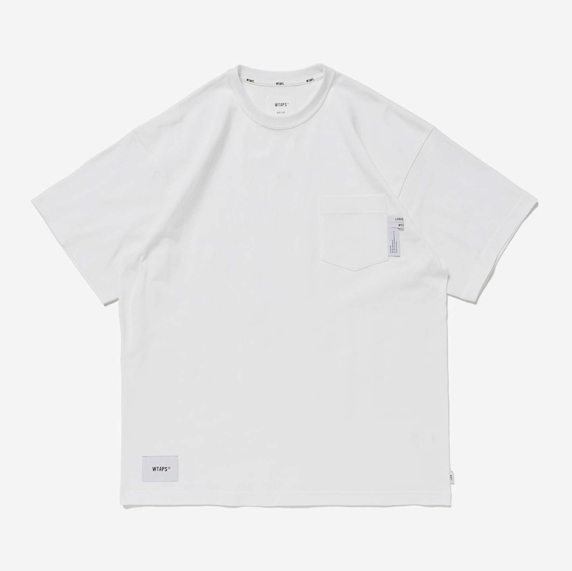 -(B4e02)-WTAPS POCKET INSECT / SS / COTTON T-SHIRT 口袋 標籤設計 短T 黑色/白色-251ATDT-CSM15