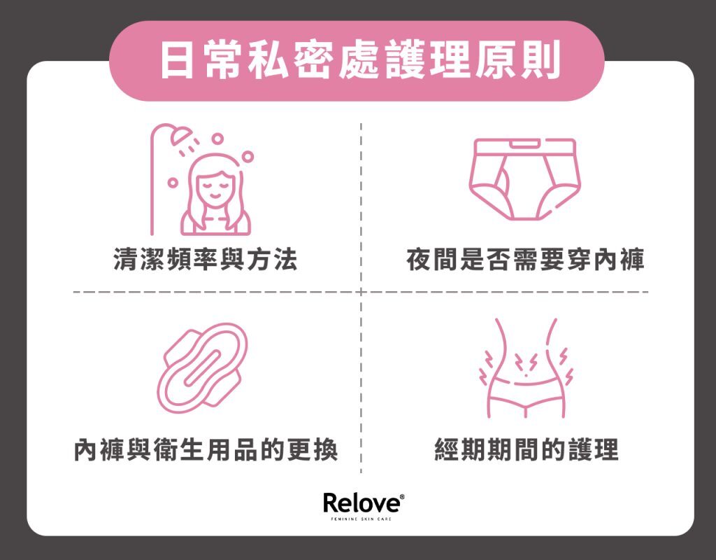 日常私密處護理原則