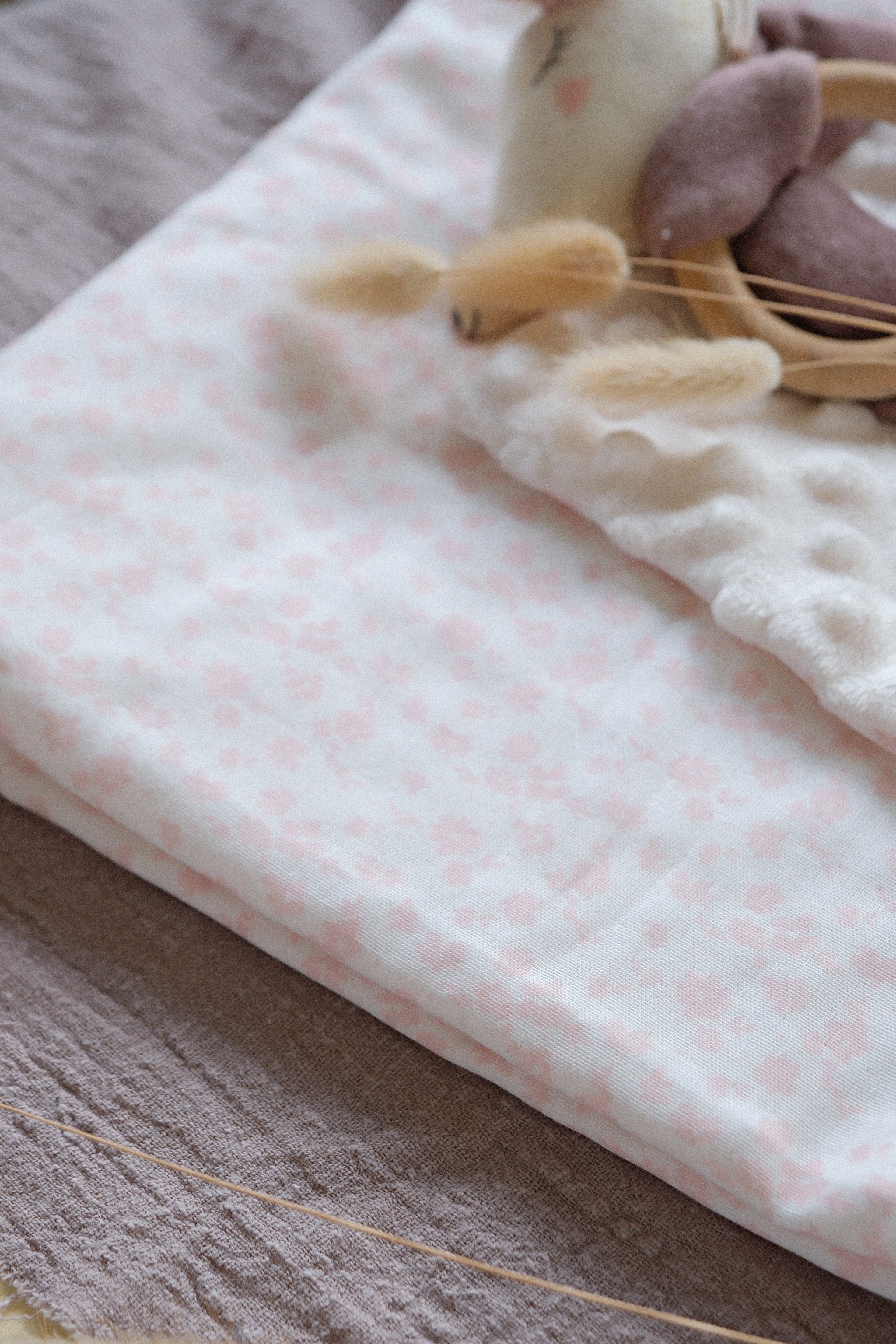 Hi Y.P store-嬰兒車蓋毯-獨家設計款-霧粉霜語