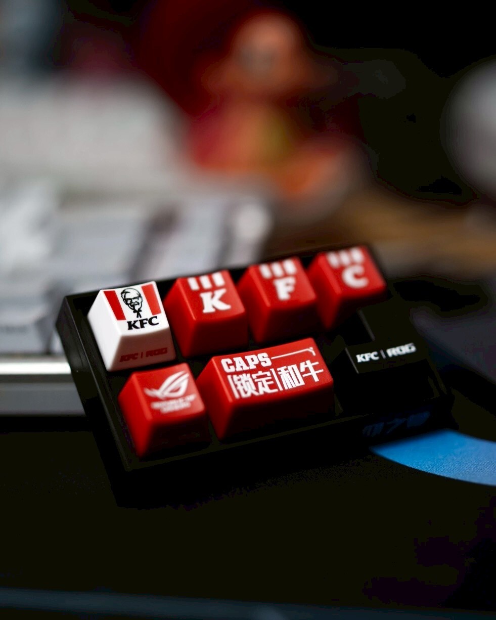 <海外限定> KFC肯德基 x ROG 聯名鍵帽 華碩 信仰 電競