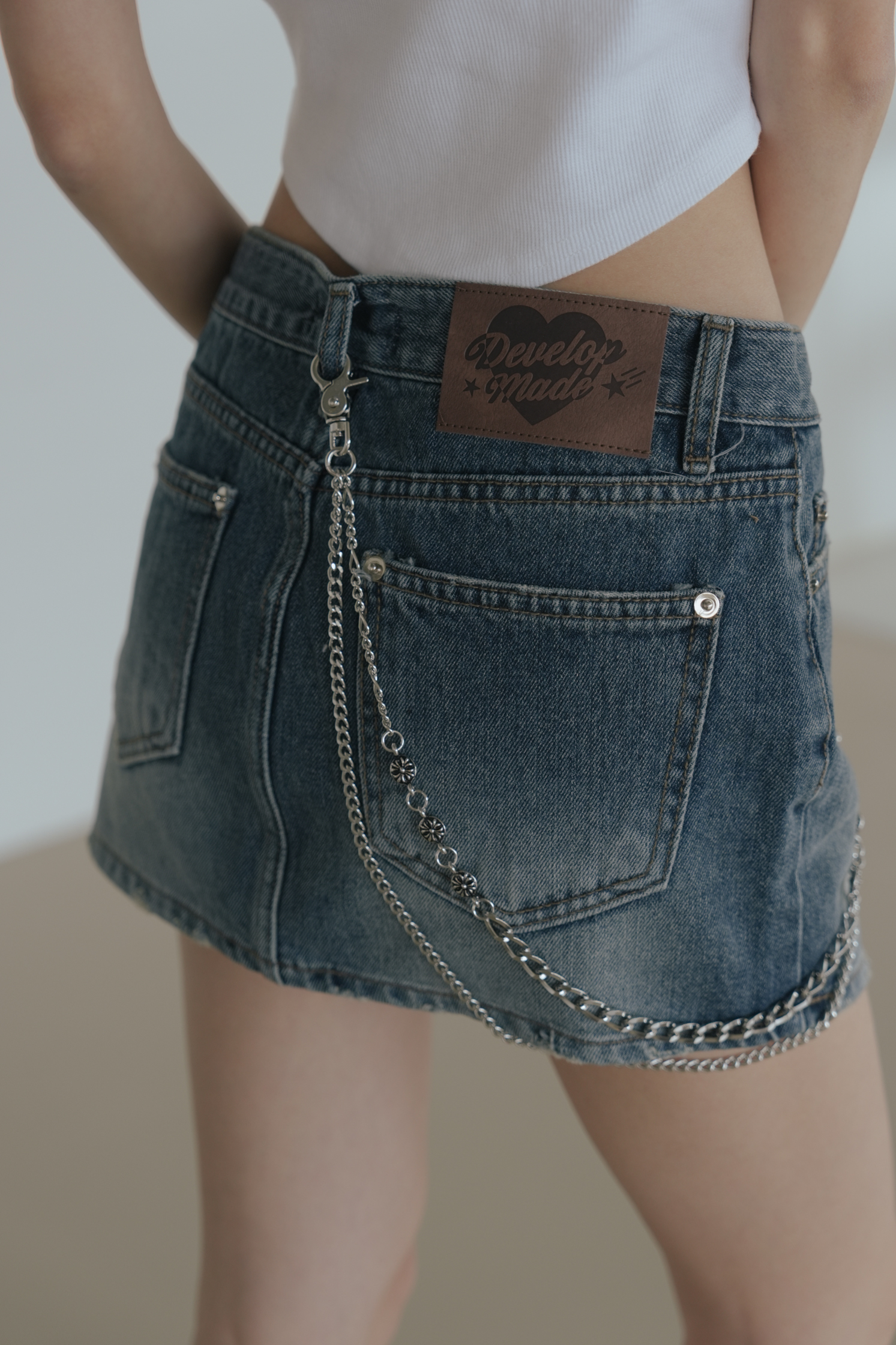 Two-line Chrysanthemum Pants Chain #褲鏈