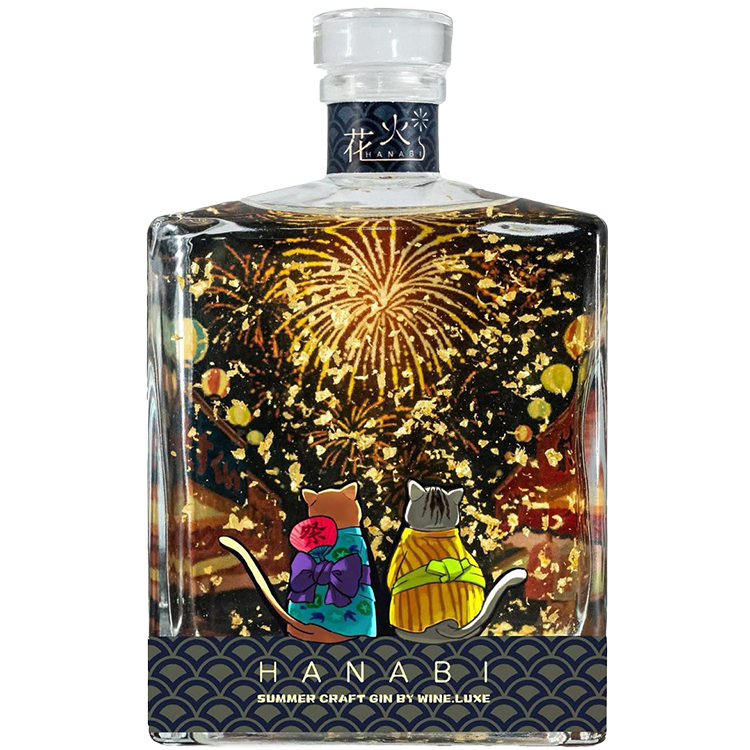 Hanabi Gold Leaf Summer Gin (500ml)