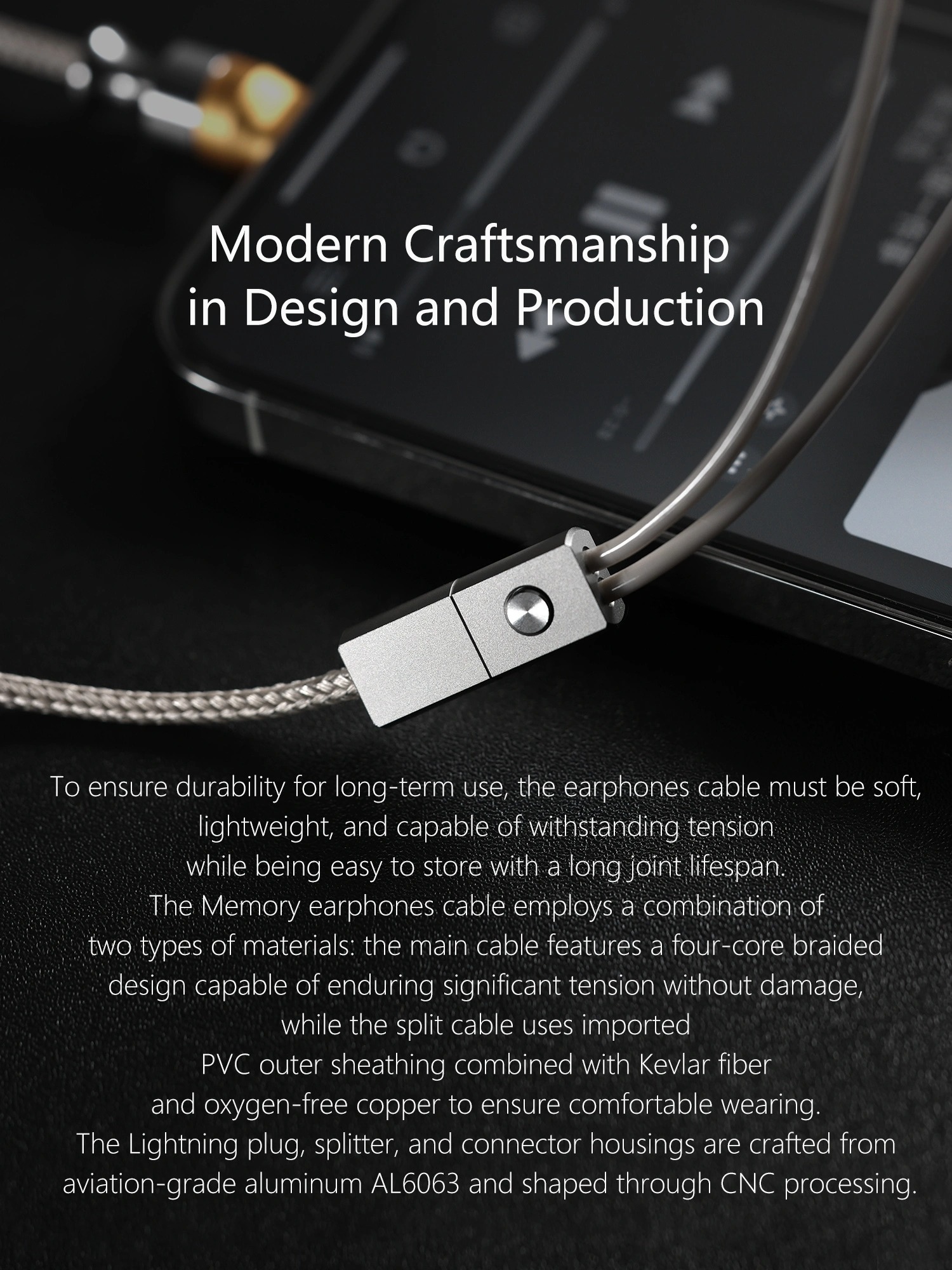 ddHiFi M110A Lightning Interface DAC Earphone Cable