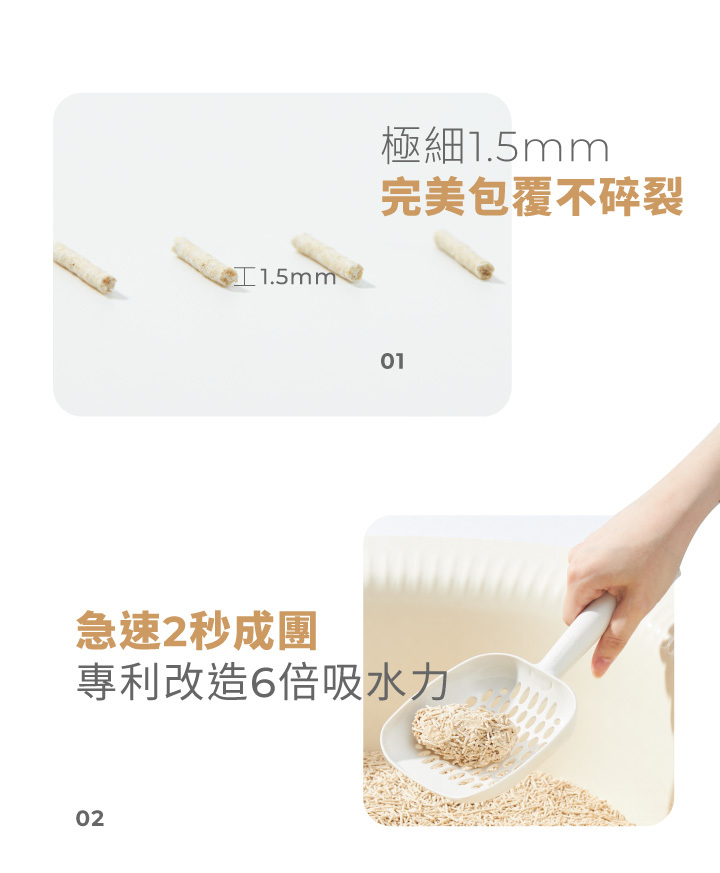 Login洛格貓砂 | 1.5mm強效除臭稻殼貓砂2.5kg*6包