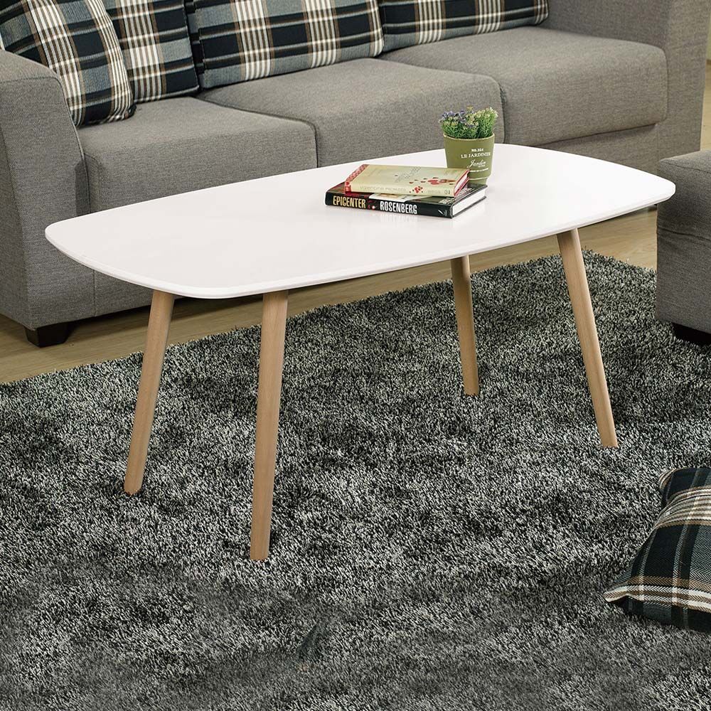 艾潔3.3尺白色大茶几