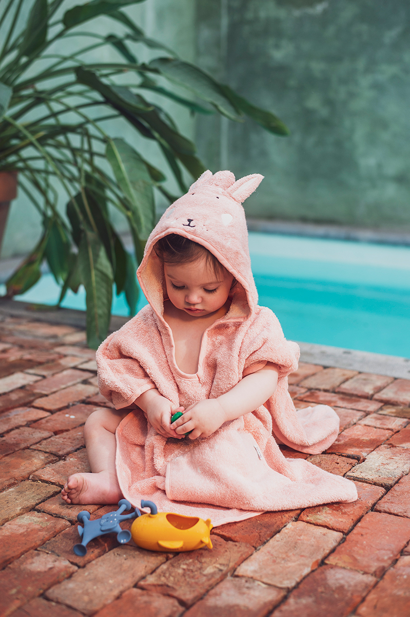 trixie 動物造型有機棉連帽斗篷-乖乖小兔