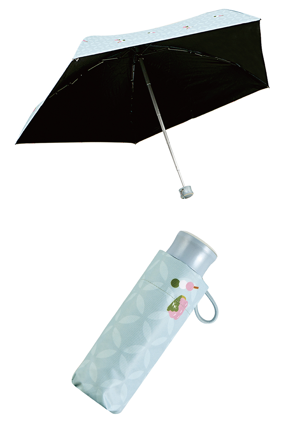 RAINSTORY黑膠降溫手開迷你口袋傘(和菓子)