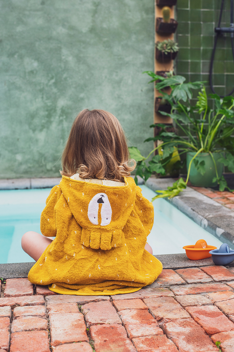 trixie 動物造型有機棉連帽斗篷-陽光獅子