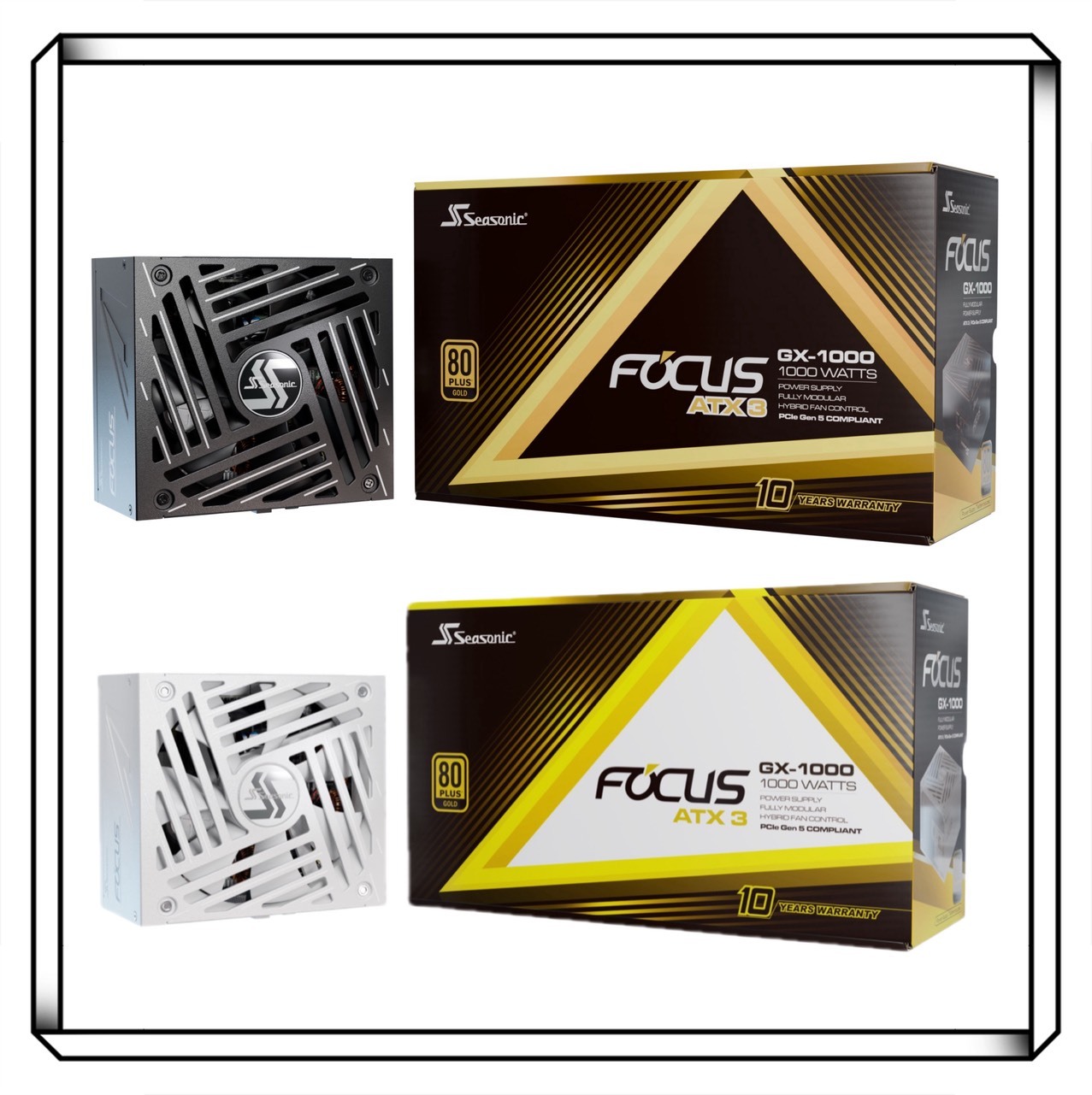 Seasonic 海韻 ATX3 FOCUS GX1000 金牌 全模 電源供應器