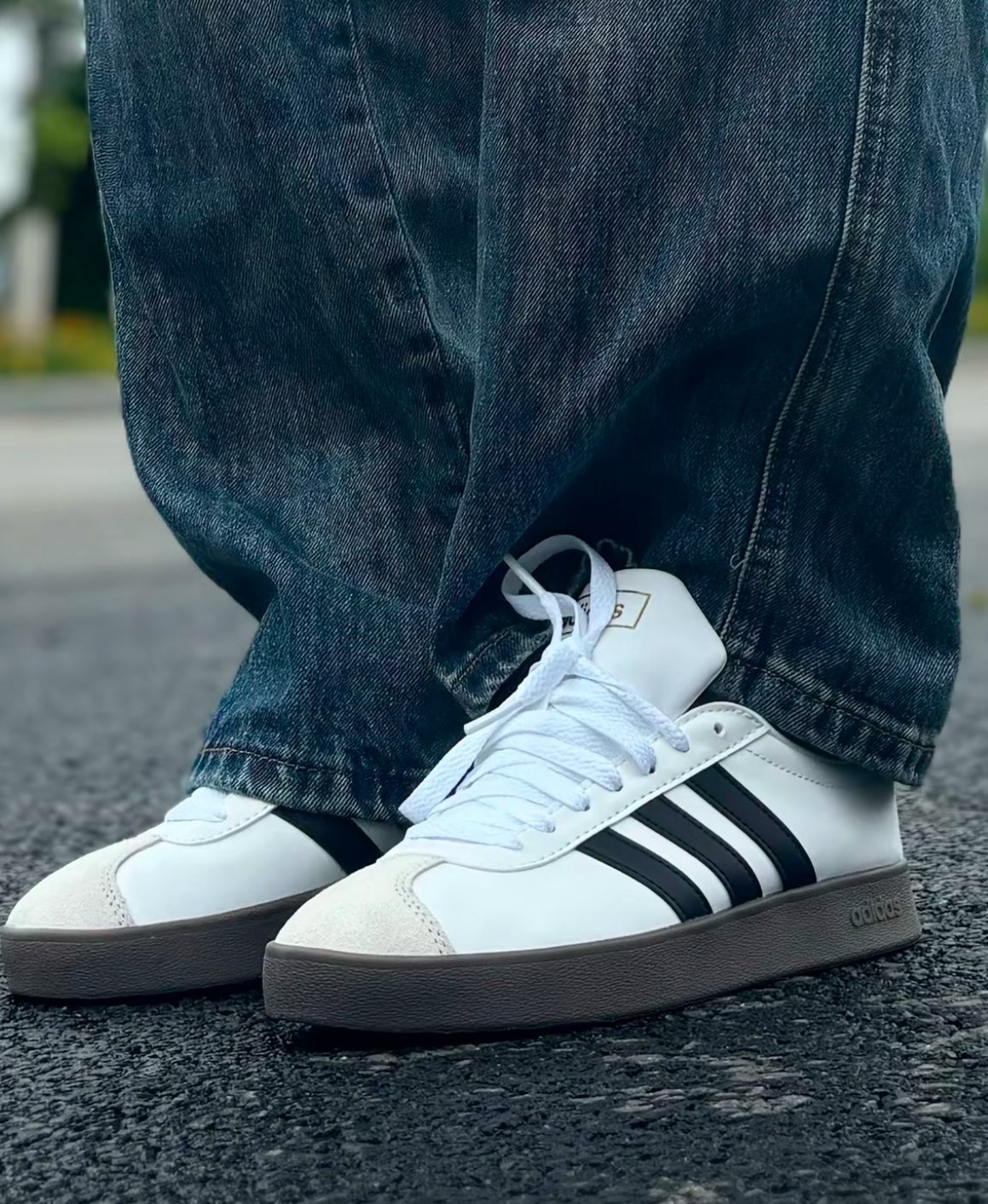 【OWN】Adidas Neo VL Court 休閒 球鞋 復古 德訓 麂皮 不分男女 白色 ID3711