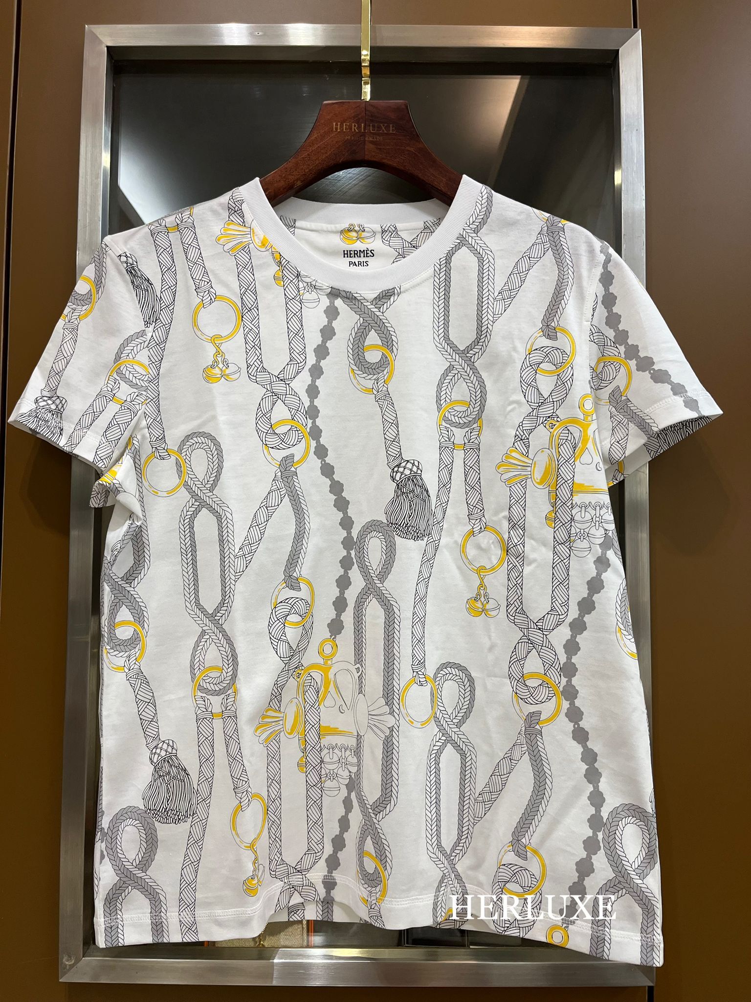 T-shirt droit imprime 90 blanc #40