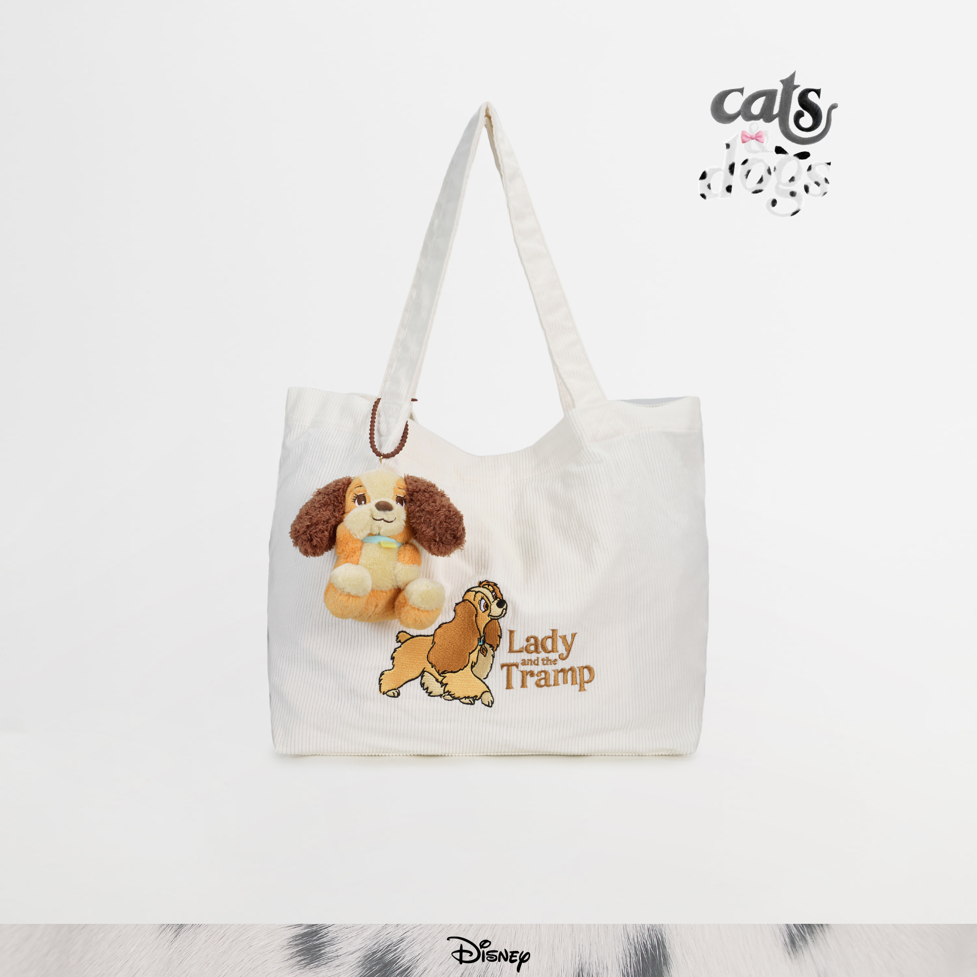 台湾ROBINMAY×Disney Cats&Dogsシリーズ キャンバスバッグZB010 跳跳帆布袋(迪士尼貓狗系列)|ROBINMAY 官方網站(RM)