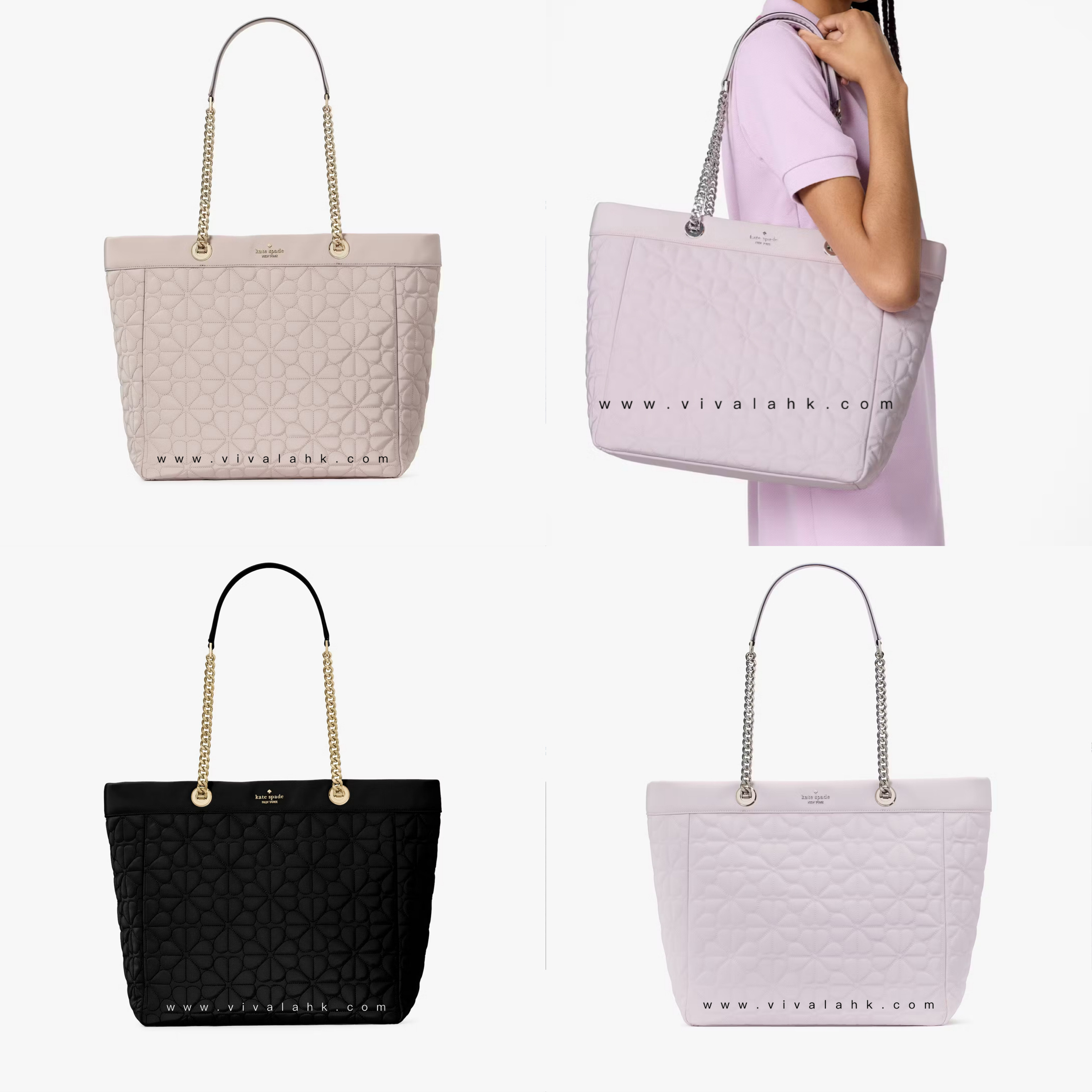 Kate Spade - Spade Flower 繡線 Tote (XL) (KK074)