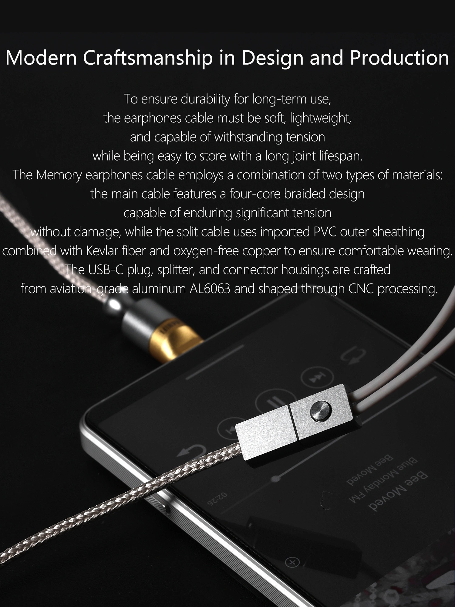 ddHiFi M110C USB-C Decoding Earphones Cable