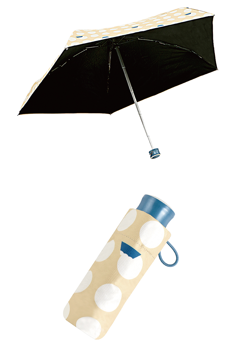 RAINSTORY黑膠降溫手開迷你口袋傘(富士山)