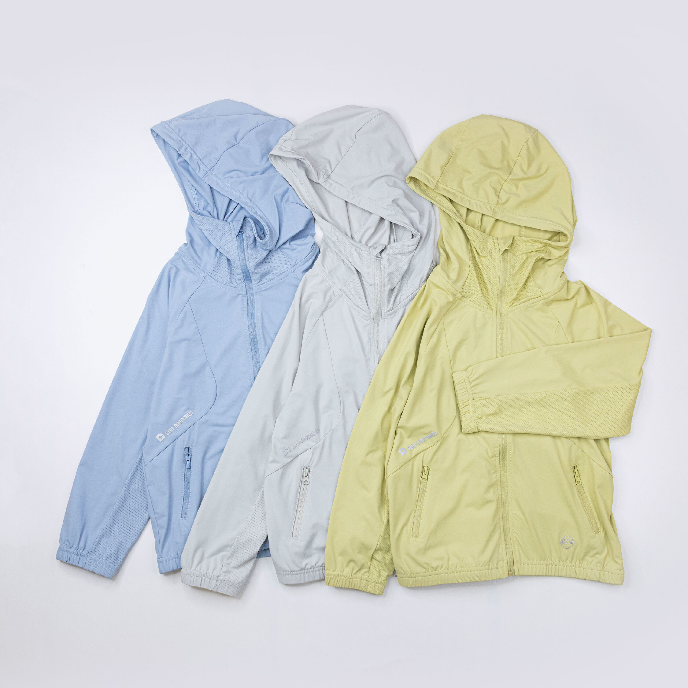 【H50873】透氣網眼拼接防曬連帽外套