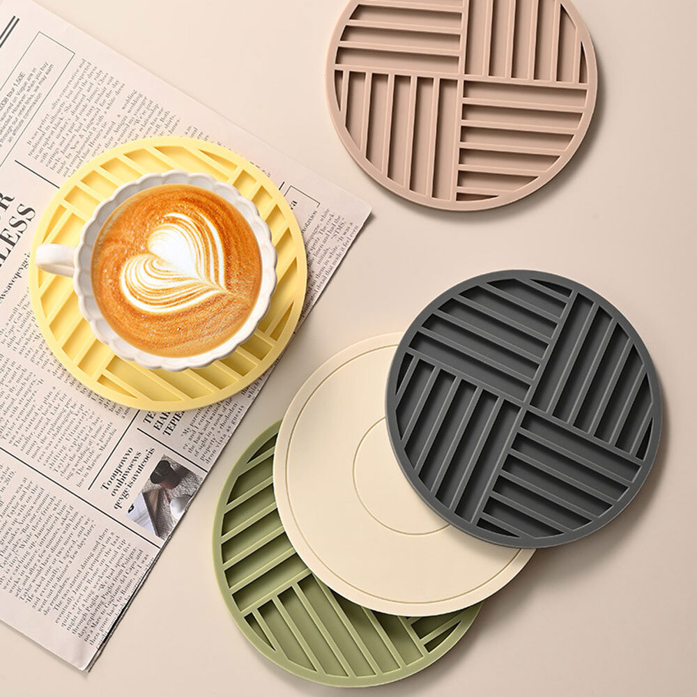 莫蘭迪色矽膠隔熱墊