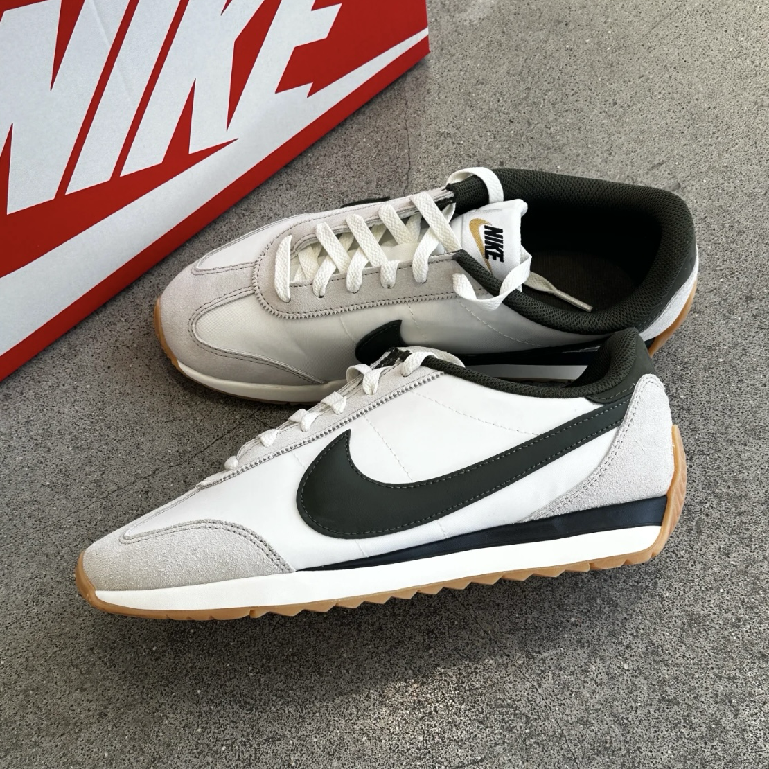 Nike Pacific 米白黑 麂皮 復古 膠底 低筒休閒鞋